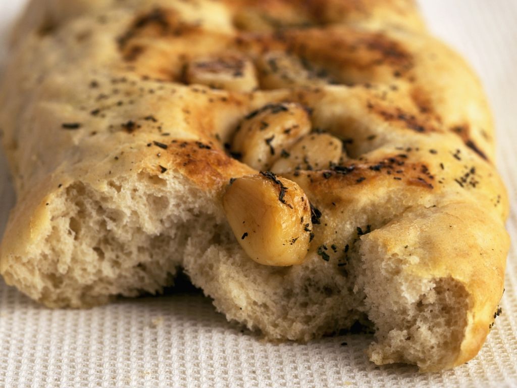 Focaccia mit Knoblauch