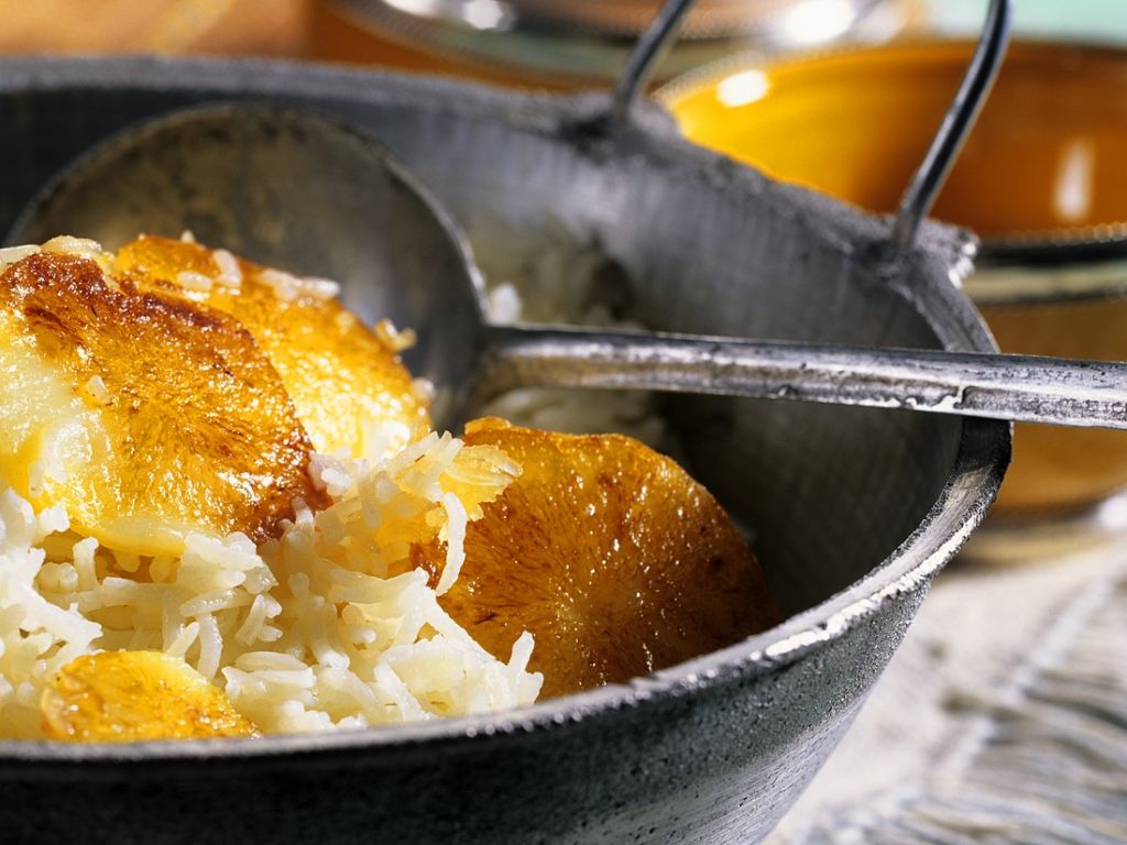 Gebratene Kartoffeln mit Reis Rezept | EAT SMARTER