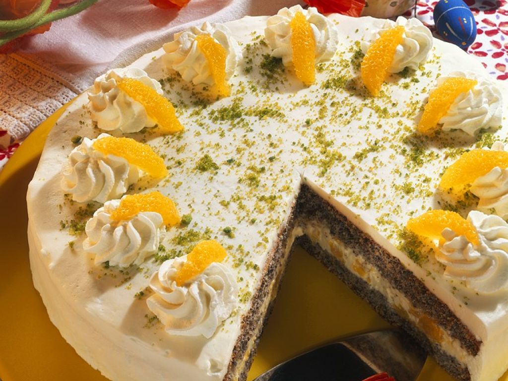 Mohntorte mit Orangen Rezept | EAT SMARTER