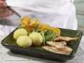 Bohnengemüse mit Schnitzel Zubereitung Schritt 15 Bohnengemüse mit Schnitzel Zubereitung Schritt 15