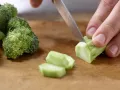 Brokkoli-Lauch-Gemüse Zubereitung Schritt 2 Brokkoli-Lauch-Gemüse Zubereitung Schritt 2