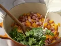 Eintopf mit Möhren, Rucola und Kassler Zubereitung Schritt 7 Eintopf mit Möhren, Rucola und Kassler Zubereitung Schritt 7