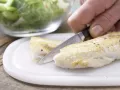 Frisée-Melonen-Salat Zubereitung Schritt 10 Frisée-Melonen-Salat Zubereitung Schritt 10