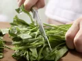 Gebratener Wasserspinat Zubereitung Schritt 2 Gebratener Wasserspinat Zubereitung Schritt 2