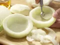 Gefüllte Kohlrabi-Körbchen Zubereitung Schritt 1 Gefüllte Kohlrabi-Körbchen Zubereitung Schritt 1