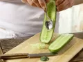 Gefüllte Mini-Gurke Zubereitung Schritt 1 Gefüllte Mini-Gurke Zubereitung Schritt 1