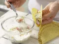Gefüllte Tacos mit Schafskäse Zubereitung Schritt 5 Gefüllte Tacos mit Schafskäse Zubereitung Schritt 5