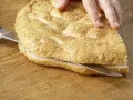 Gefülltes Fladenbrot aus dem Ofen Zubereitung Schritt 4 Gefülltes Fladenbrot aus dem Ofen Zubereitung Schritt 4