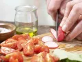 Gegrillter Lachs auf Salat Zubereitung Schritt 2 Gegrillter Lachs auf Salat Zubereitung Schritt 2