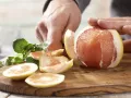 Grapefruit-Avocado-Salat Zubereitung Schritt 1 Grapefruit-Avocado-Salat Zubereitung Schritt 1