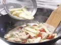 Hähnchen-Curry auf Weizen Zubereitung Schritt 9 Hähnchen-Curry auf Weizen Zubereitung Schritt 9