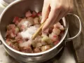 Himbeer-Rhabarber-Kompott Zubereitung Schritt 1 Himbeer-Rhabarber-Kompott Zubereitung Schritt 1