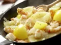 Kräuternudelfetzen mit Garnelen Zubereitung Schritt 10 Kräuternudelfetzen mit Garnelen Zubereitung Schritt 10