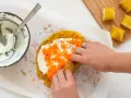 Kurkuma-Crêpe-Röllchen Zubereitung Schritt 4 Kurkuma-Crêpe-Röllchen Zubereitung Schritt 4