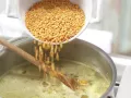 Linsenrahmsuppe mit Croûtons Zubereitung Schritt 4 Linsenrahmsuppe mit Croûtons Zubereitung Schritt 4