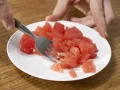 Melonen-Keks-Brei mit Haferflocken Zubereitung Schritt 3 Melonen-Keks-Brei mit Haferflocken Zubereitung Schritt 3