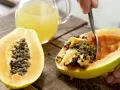 Papaya-Mango-Shake Zubereitung Schritt 1 Papaya-Mango-Shake Zubereitung Schritt 1