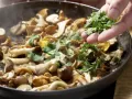 Pilz-Gratin auf Sprossensalat Zubereitung Schritt 6 Pilz-Gratin auf Sprossensalat Zubereitung Schritt 6