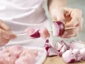 Putenspieße auf Spinat-Reis Zubereitung Schritt 2 Putenspieße auf Spinat-Reis Zubereitung Schritt 2