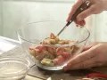 Rhabarber-Limetten-Muffins Zubereitung Schritt 1 Rhabarber-Limetten-Muffins Zubereitung Schritt 1