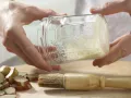 Rhabarberkuchen im Glas Zubereitung Schritt 2 Rhabarberkuchen im Glas Zubereitung Schritt 2