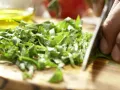 Ricotta-Spinat-Plätzchen Zubereitung Schritt 1 Ricotta-Spinat-Plätzchen Zubereitung Schritt 1