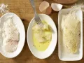 Seeteufel-Schnitzel mit Spargel-Kartoffel-Salat Zubereitung Schritt 12 Seeteufel-Schnitzel mit Spargel-Kartoffel-Salat Zubereitung Schritt 12