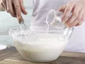 Stracciatella-Quark Zubereitung Schritt 1 Stracciatella-Quark Zubereitung Schritt 1