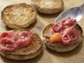 Toastbrötchen mit Blauschimmelkäse Zubereitung Schritt 5 Toastbrötchen mit Blauschimmelkäse Zubereitung Schritt 5
