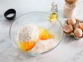 Vollkorn-Tagliatelle Zubereitung Schritt 1 Vollkorn-Tagliatelle Zubereitung Schritt 1