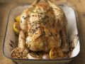 +54lBrathähnchen mit Zitrone, Knoblauch und Thymian Rezept