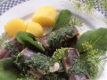 Aal grün mit Kräutersoße und Salzkartoffeln Rezept