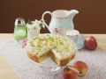 Apfelkuchen mit Sahne und Pistazien Rezept