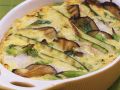 Auberginen-Zucchini-Gratin mit Kabeljau Rezept