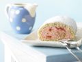 Biskuitrolle mit Erdbeersahne Rezept