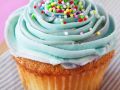 Blau glasierter Cupcake Rezept