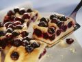 Blechkuchen mit roten Trauben Rezept
