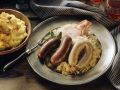Blut- und Leberwurst auf Sauerkraut Rezept