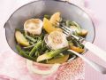 Bohnen-Pfirsich-Salat mit Ziegenkäse Rezept