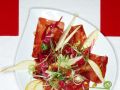 Bündner-Fleisch-Carpaccio mit Birne und Walnüssen Rezept