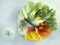 Buntes Gemüse mit Dip Rezept