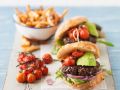 Burger mit Avocado und Ziegenkäse Rezept