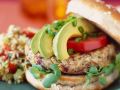 Burger mit Reisbratling und Avocado Rezept