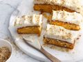 Carrot cake mit Frosting Rezept