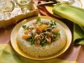 Champignon-Gemüsepfanne mit Reis Rezept