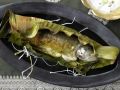 Curry-Forelle im Bananenblatt Rezept