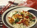 Curry-Gemüse-Hähnchen mit Reis Rezept