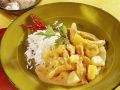 Currygeschnetzeltes mit Hähnchen und Früchten Rezept