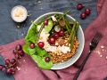 Dinkel-Spinat-Bowl mit Erdnuss-Dressing Rezept