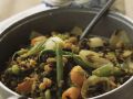 Eintopf mit Hülsenfrüchten und Wildreis Rezept